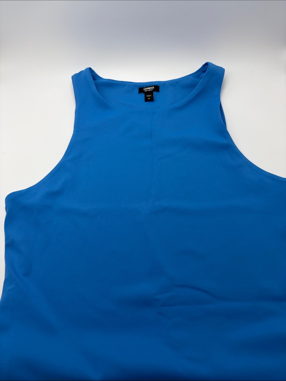 Express Bright Blue High Neck Tank